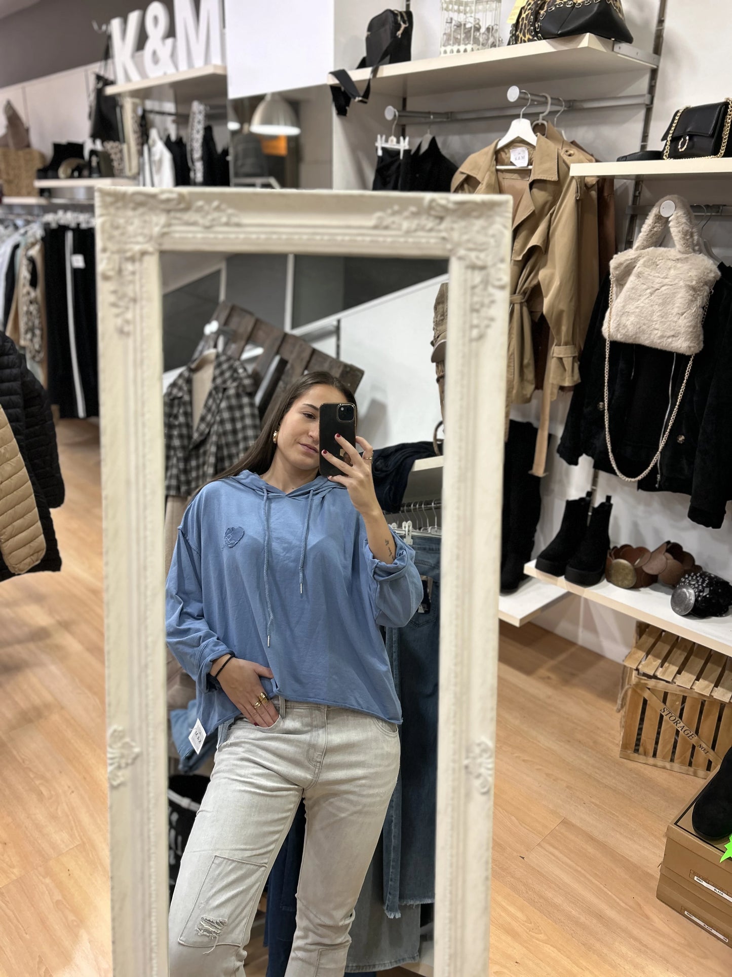 Sudadera Love Azul
