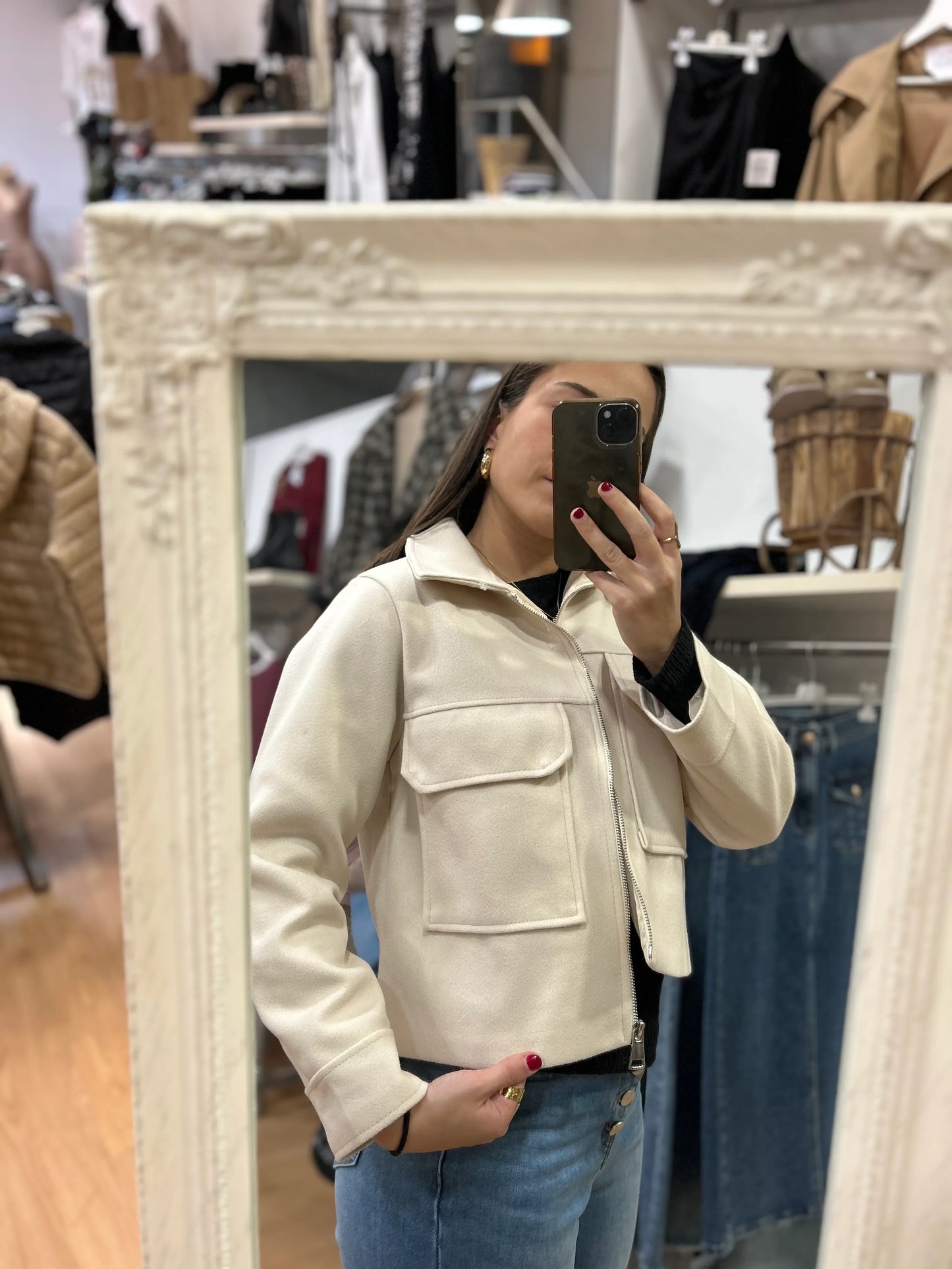 Chaqueta Beige