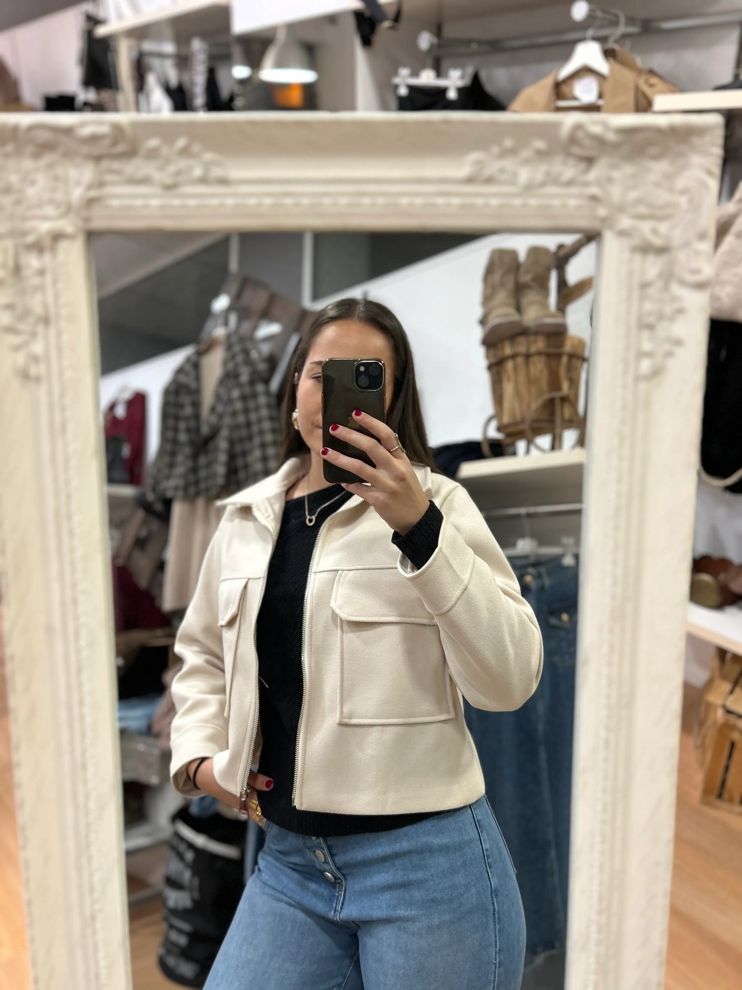 Chaqueta Beige