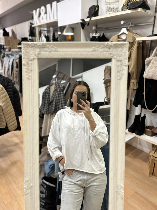 Sudadera Love Blanca
