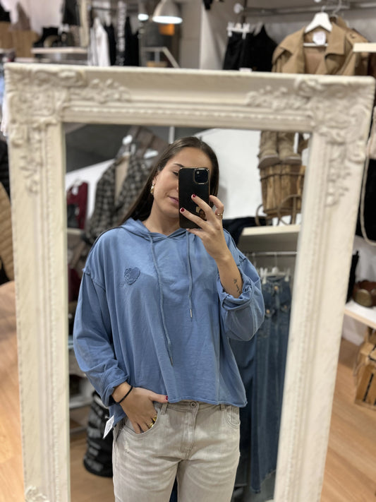 Sudadera Love Azul