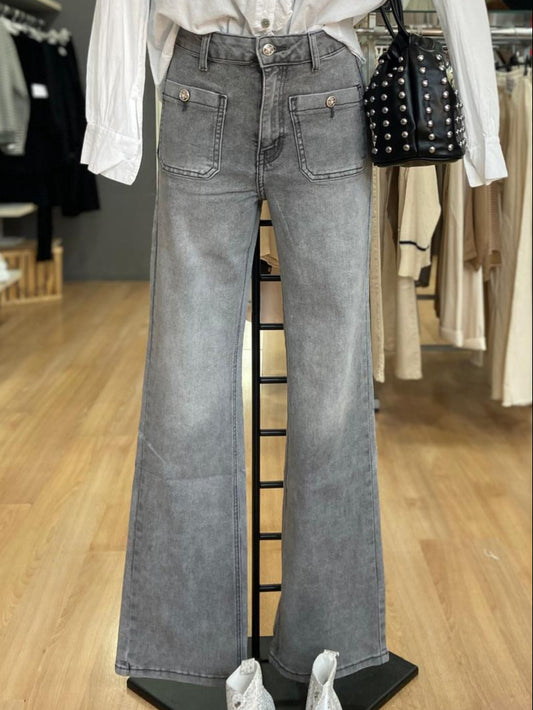 Pantalón tejano gris